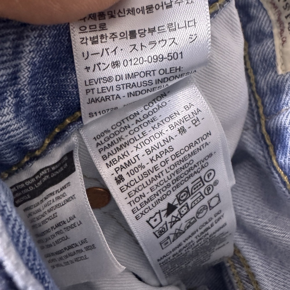 Levis 578 Jeans Mens 32x30 Light Wash Baggy Denim Skater Y2K Stovepipe Premium - Picture 10 of 15